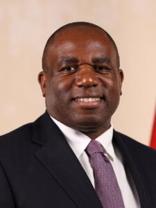 Portrait of UK Deputy Prime Minister, former Foreign Secretary David Lammy